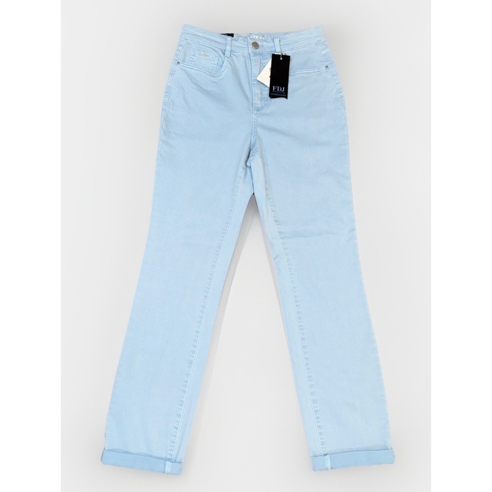 French Dressing Jeans FDJ, Suzanne Straight Leg, Sky Blue, New With Tags, $129